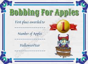 Apple Bobbing Certificate 1
