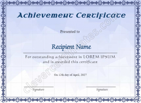 Downloadable Achievement Certificate